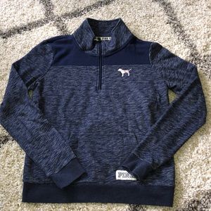 Navy Blue VS Pink quarter zip